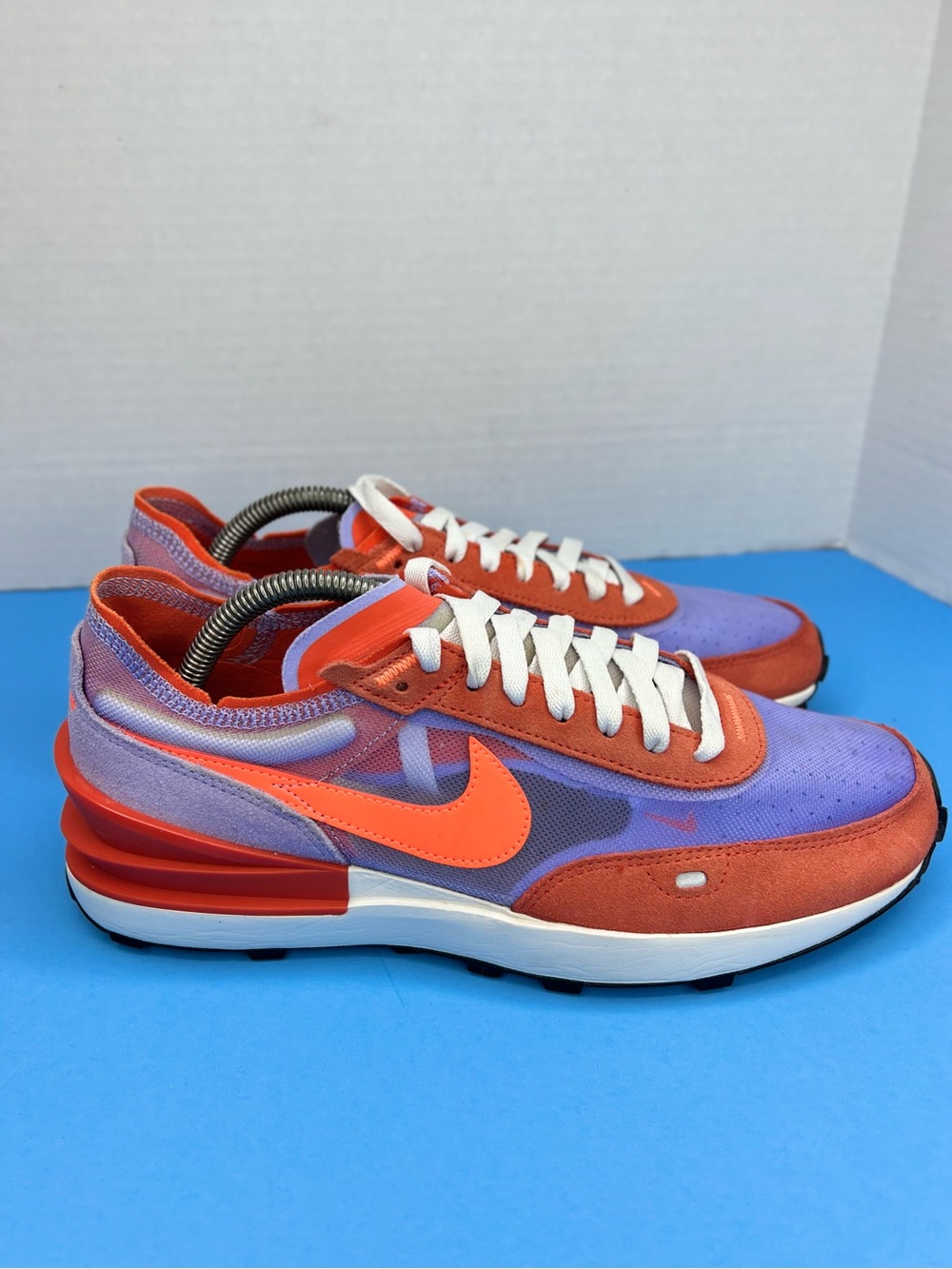 Women’s Nike Waffle One Team Orange Sz 10 NO INSOLES DC2533-800 Like New No Box - Picture 3 of 16